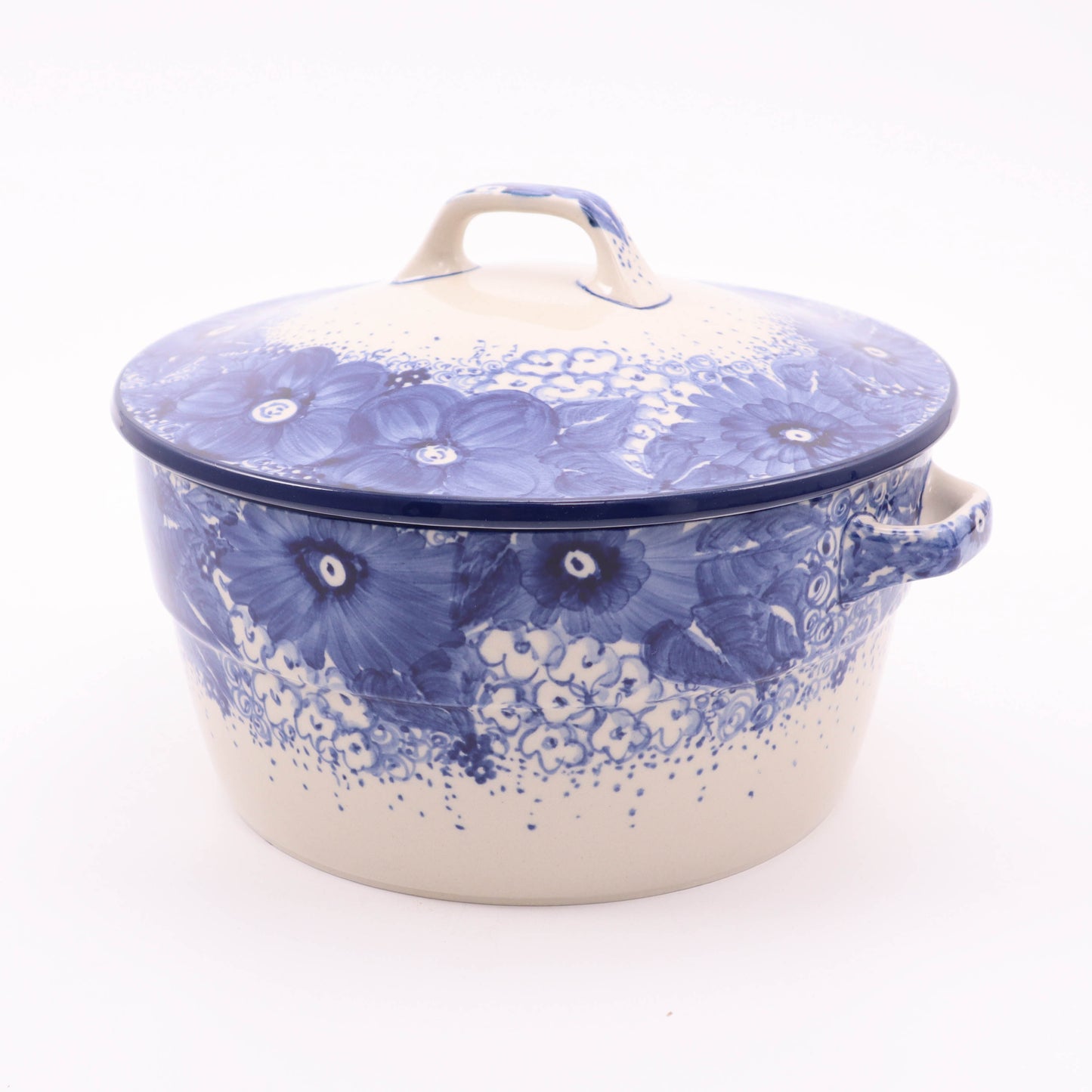 9"x4" Dutch Oven. Pattern: Sapphire Splendor