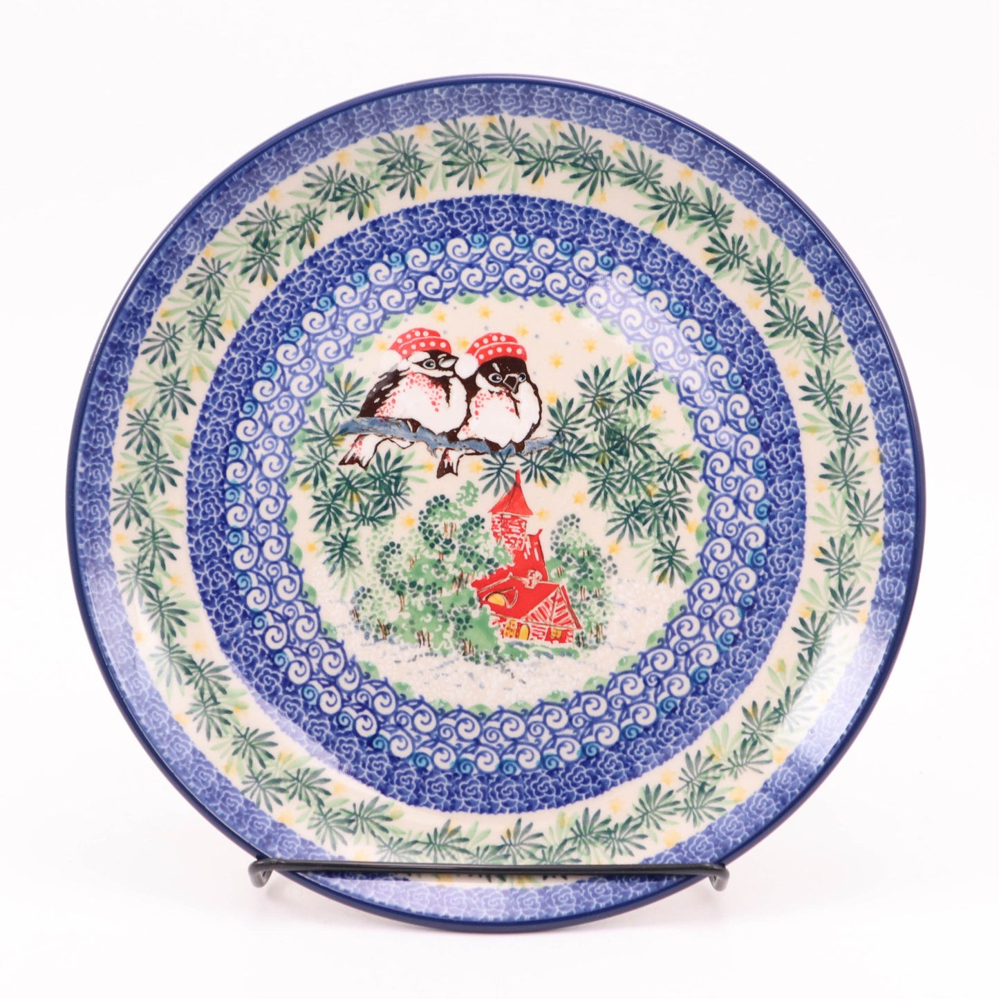 10" Plate. Pattern: Winter Birds