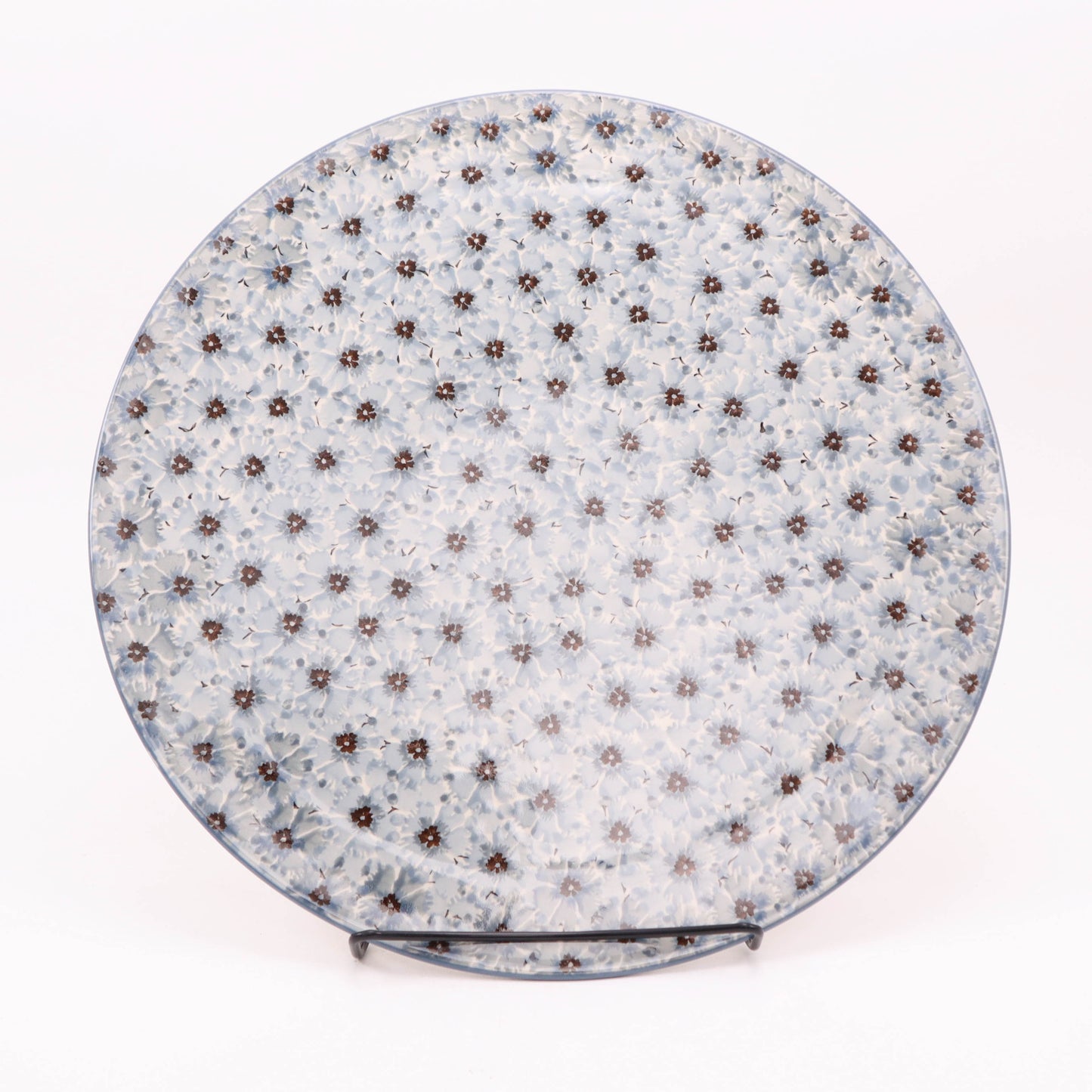 13" Pizza Plate. Pattern: Midnight Chicory