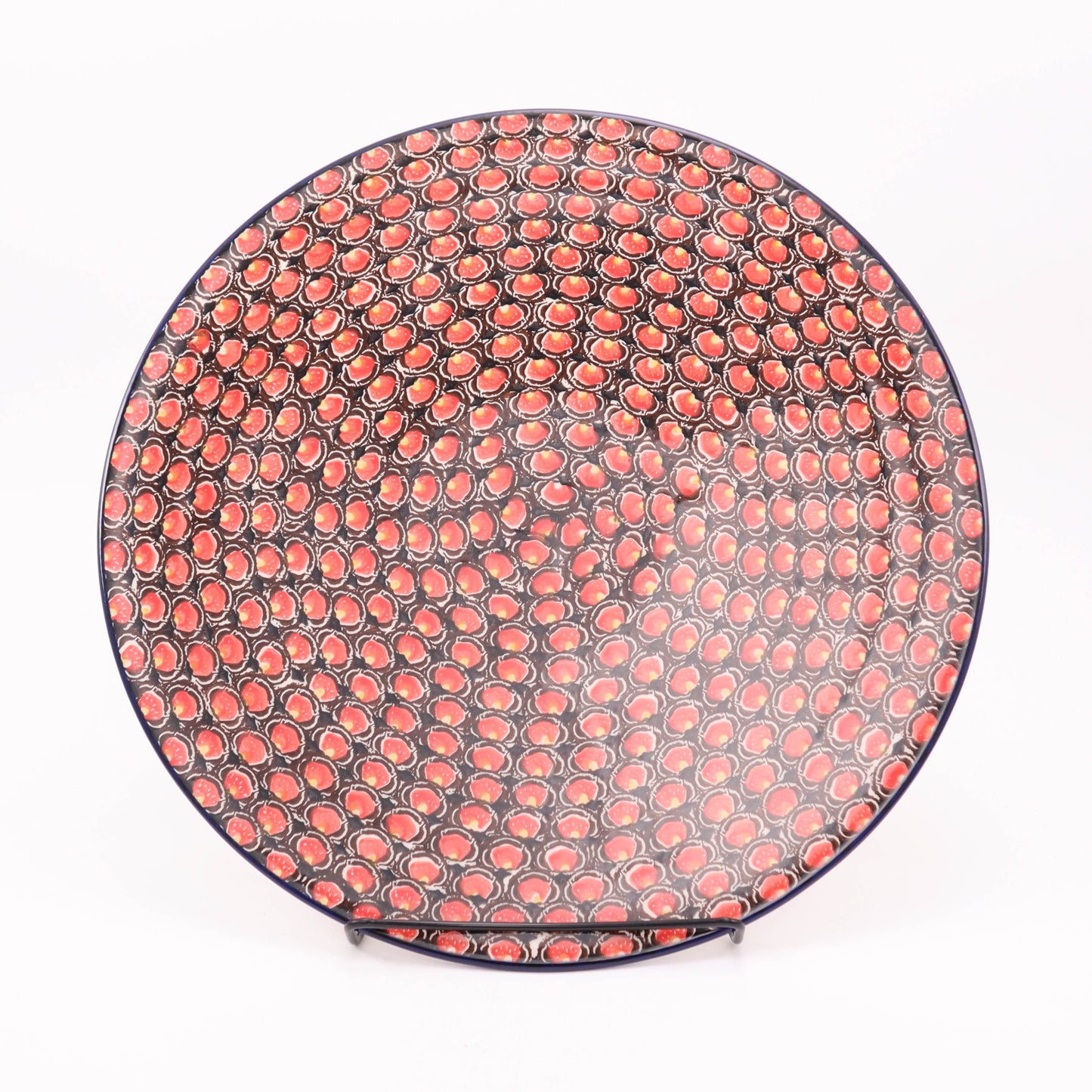 13" Pizza Plate. Pattern: Merlot