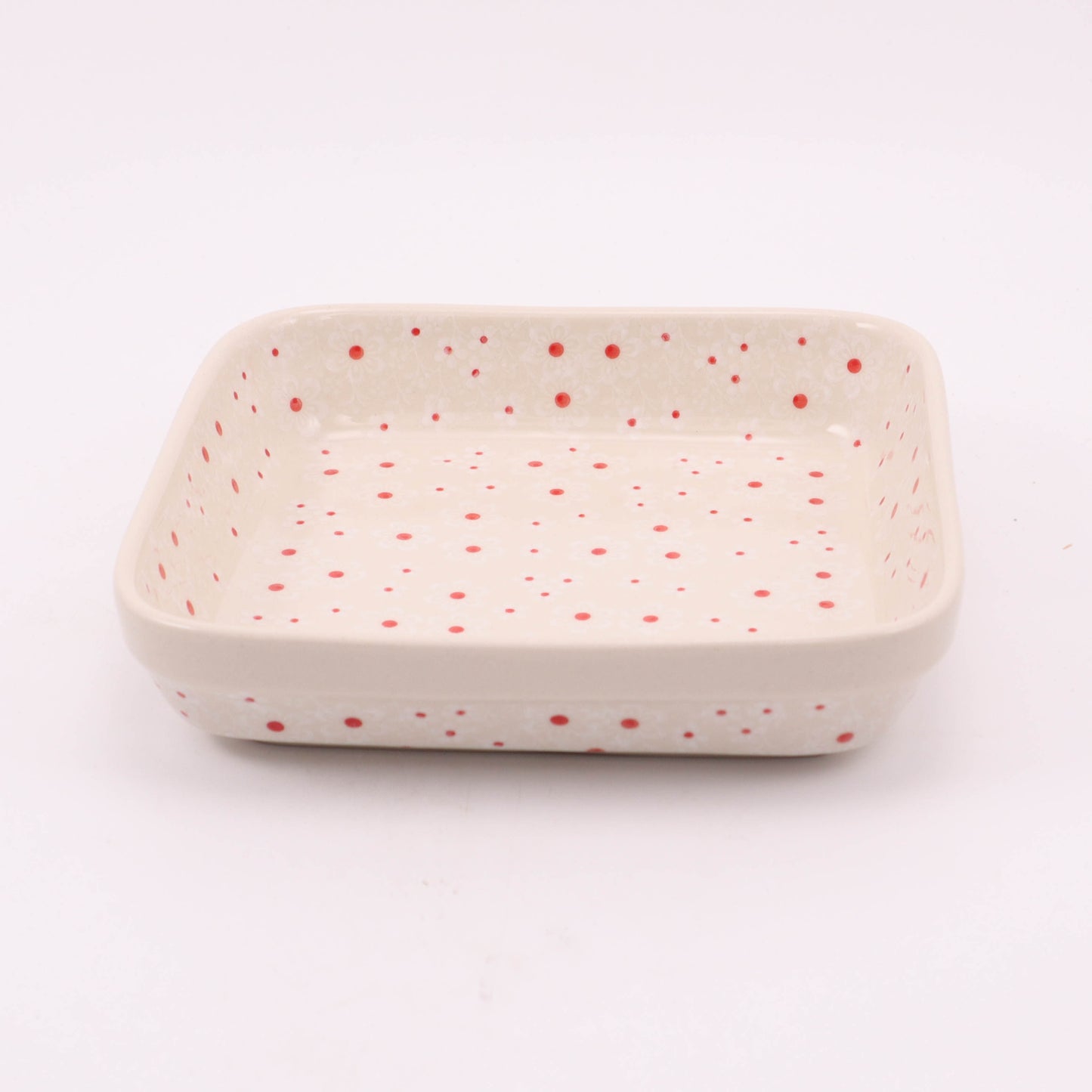 8"x8" Square Shallow Baker. Pattern: Sugar and Spice