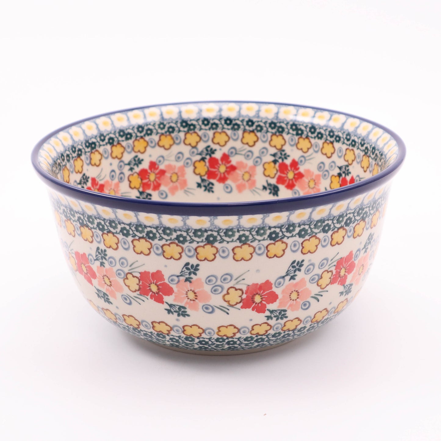 8.5"x4" Bowl. Pattern: Carefree