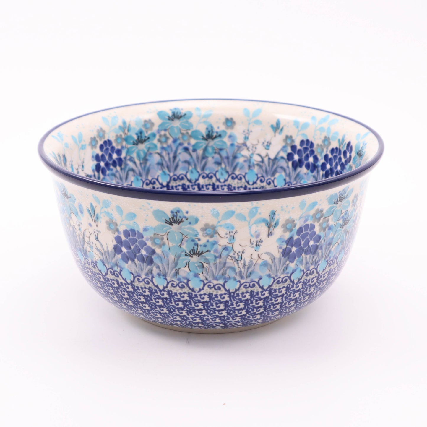 8.5"x4" Bowl. Pattern: Dragonfly Meadow