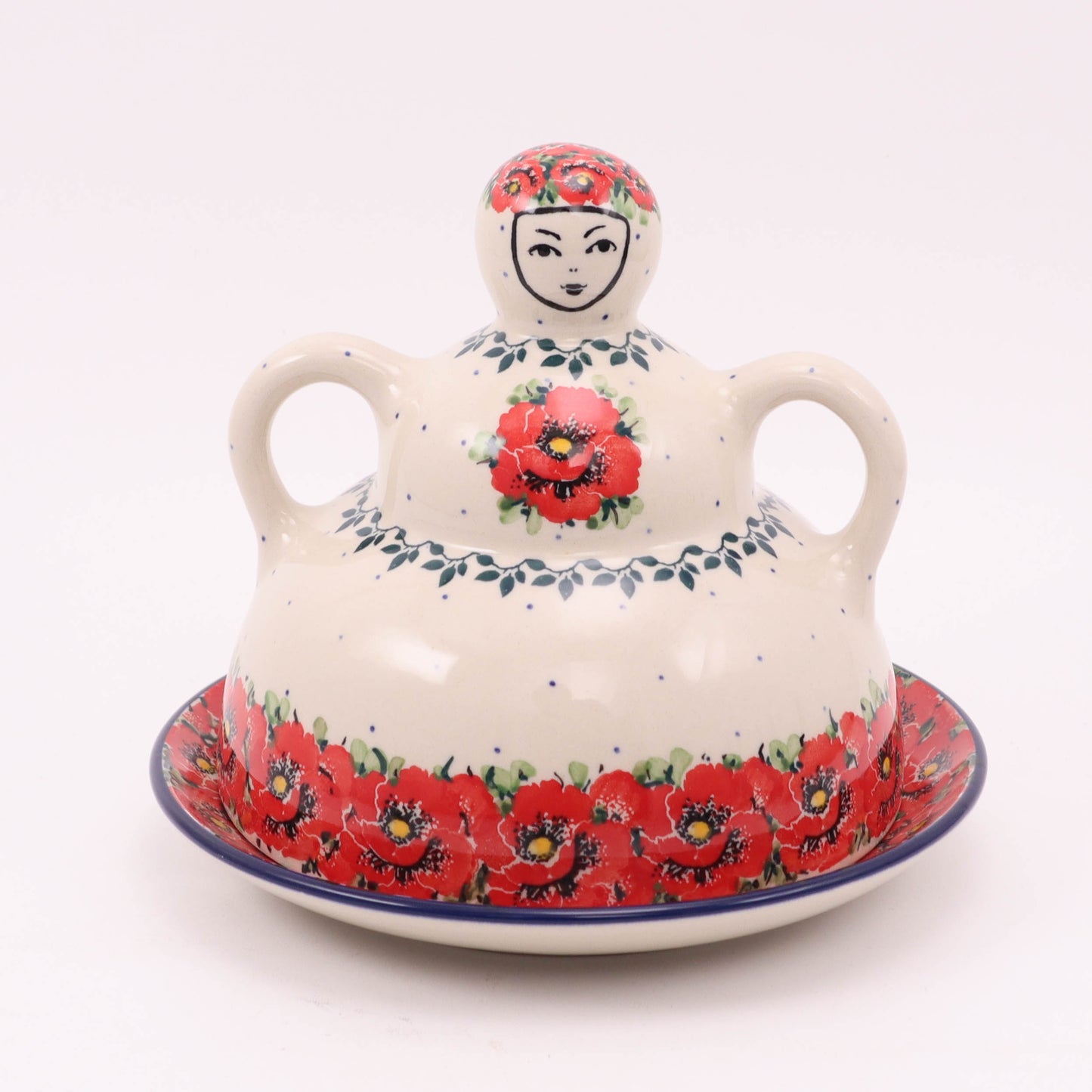 7.5" Cheese Lady. Pattern: Surroundings Inspiration