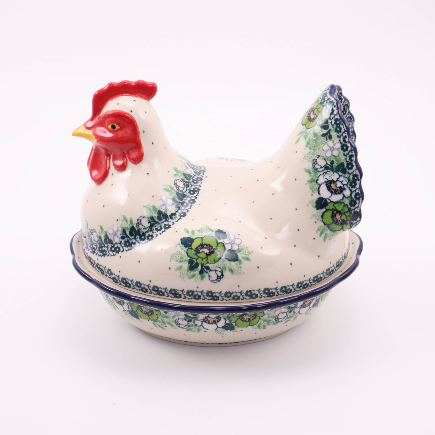 9"x8"x8" Hen Container. Pattern: Irish Spring