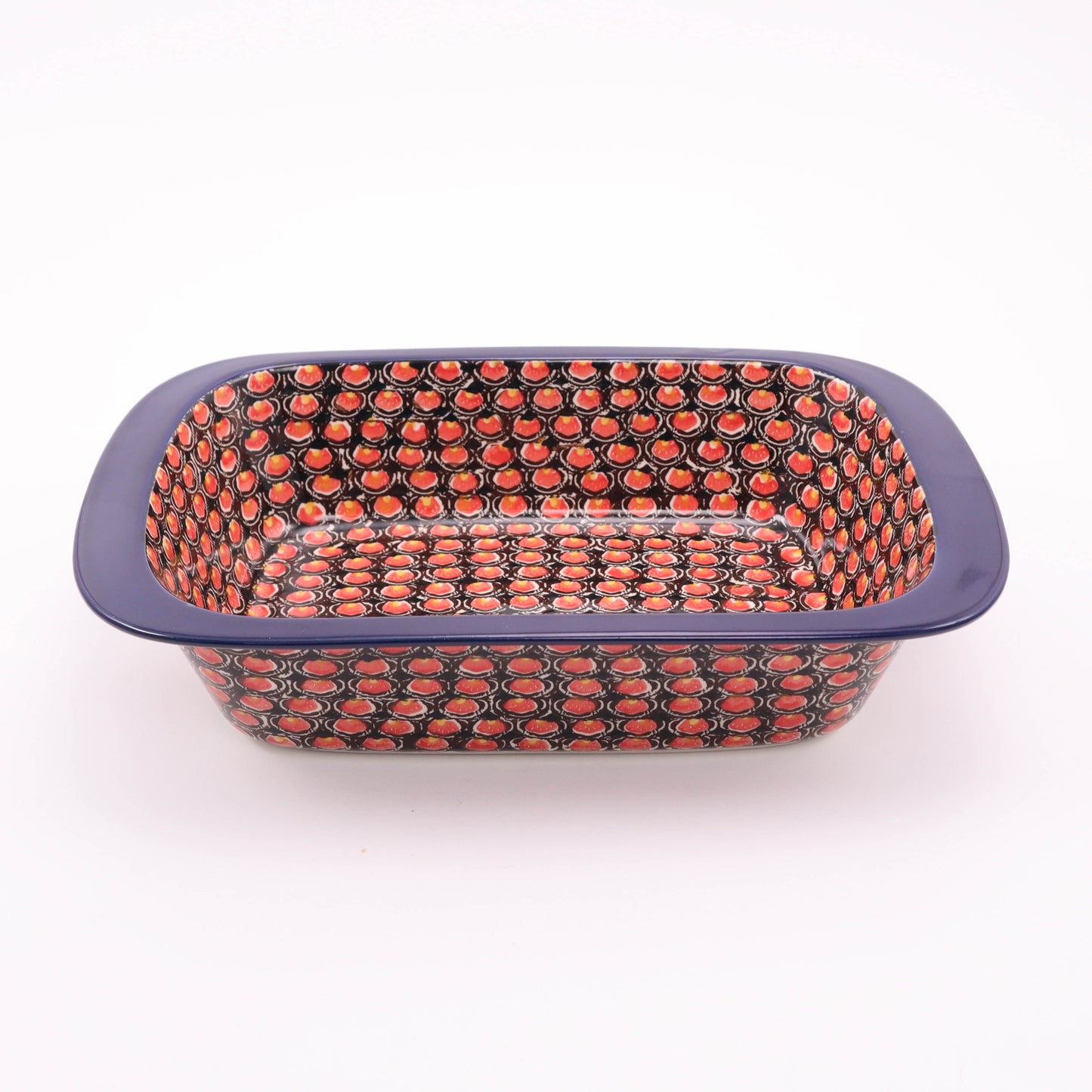13"x9"x3" Rectangular Baker with Lip. Pattern: Merlot