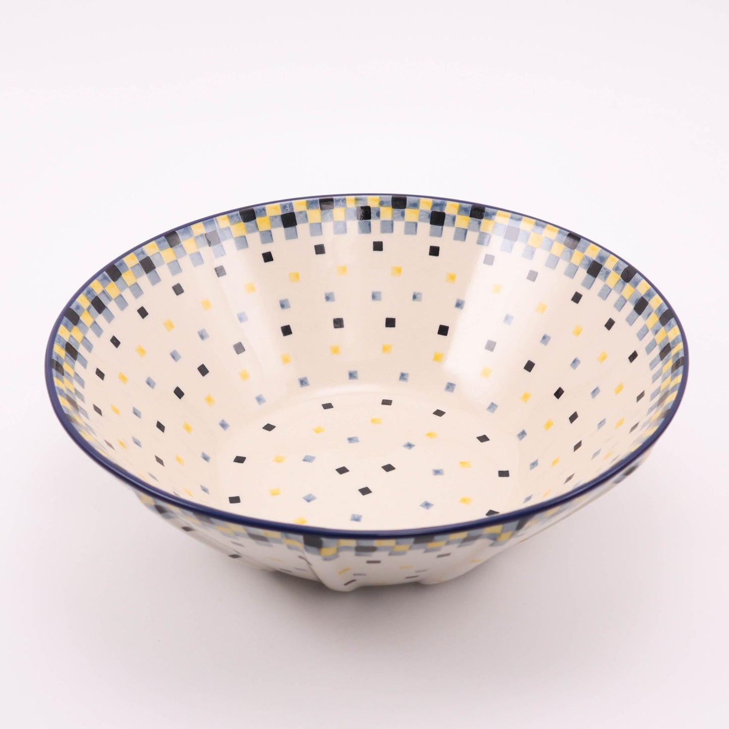 11" Ribbed Bowl. Pattern: Celebration