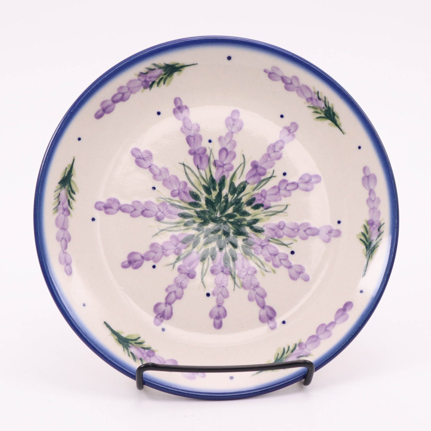 7.5" Dessert Plate. Pattern: Lavender Dreams