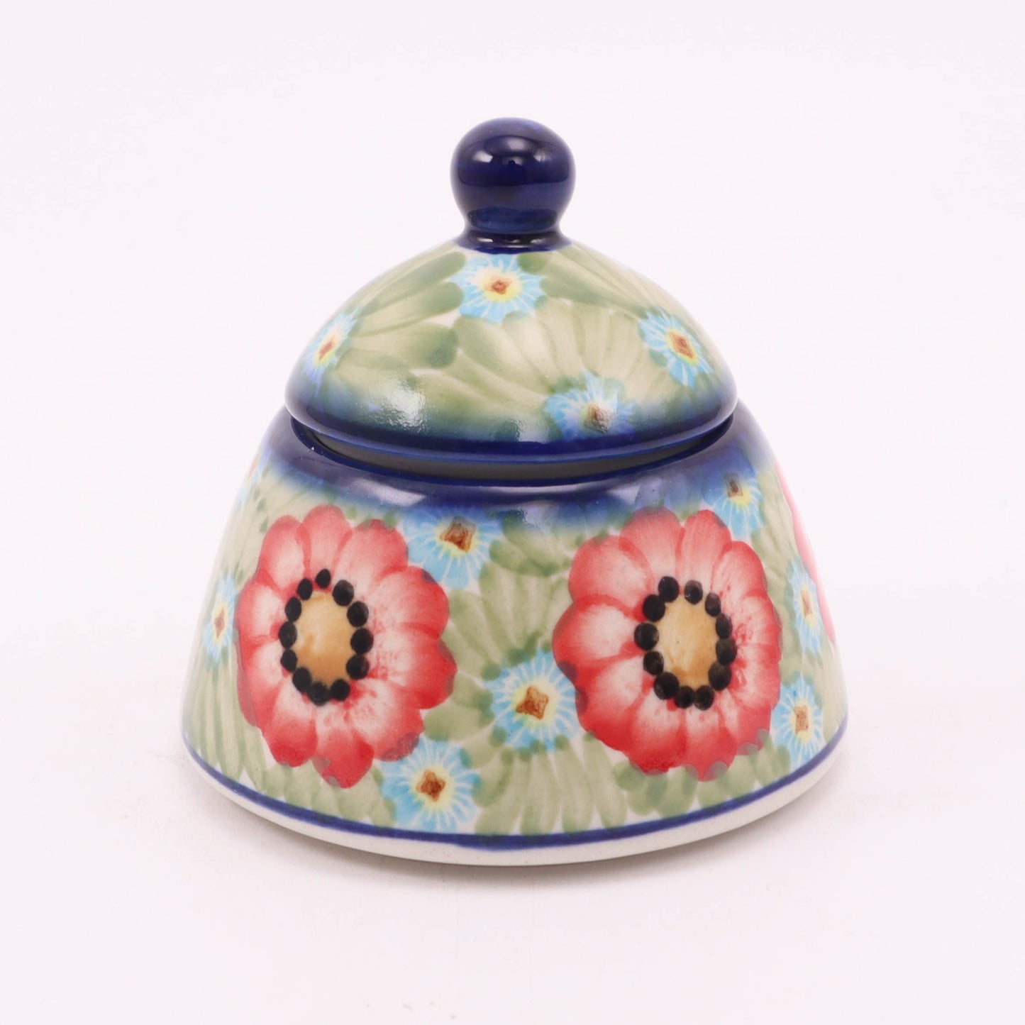 4.5" Bell Sugar Bowl. Pattern: Flower Power
