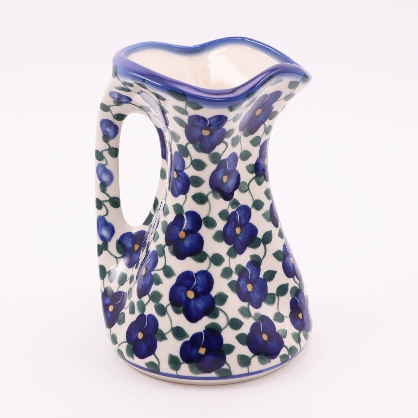7.5" Kruk Vase. Pattern: Violets