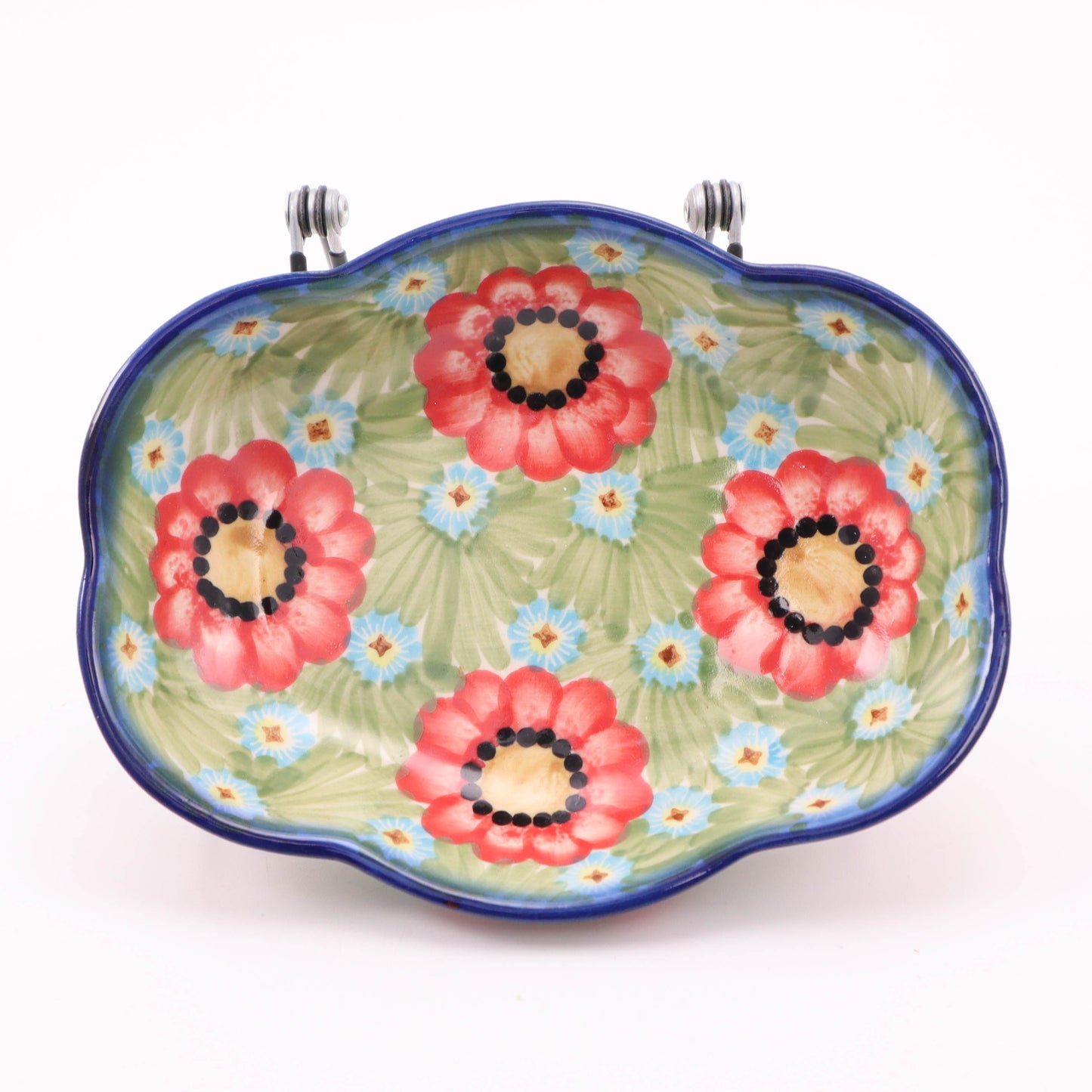 6"x7.5" Shell Bowl. Pattern: Flower Power