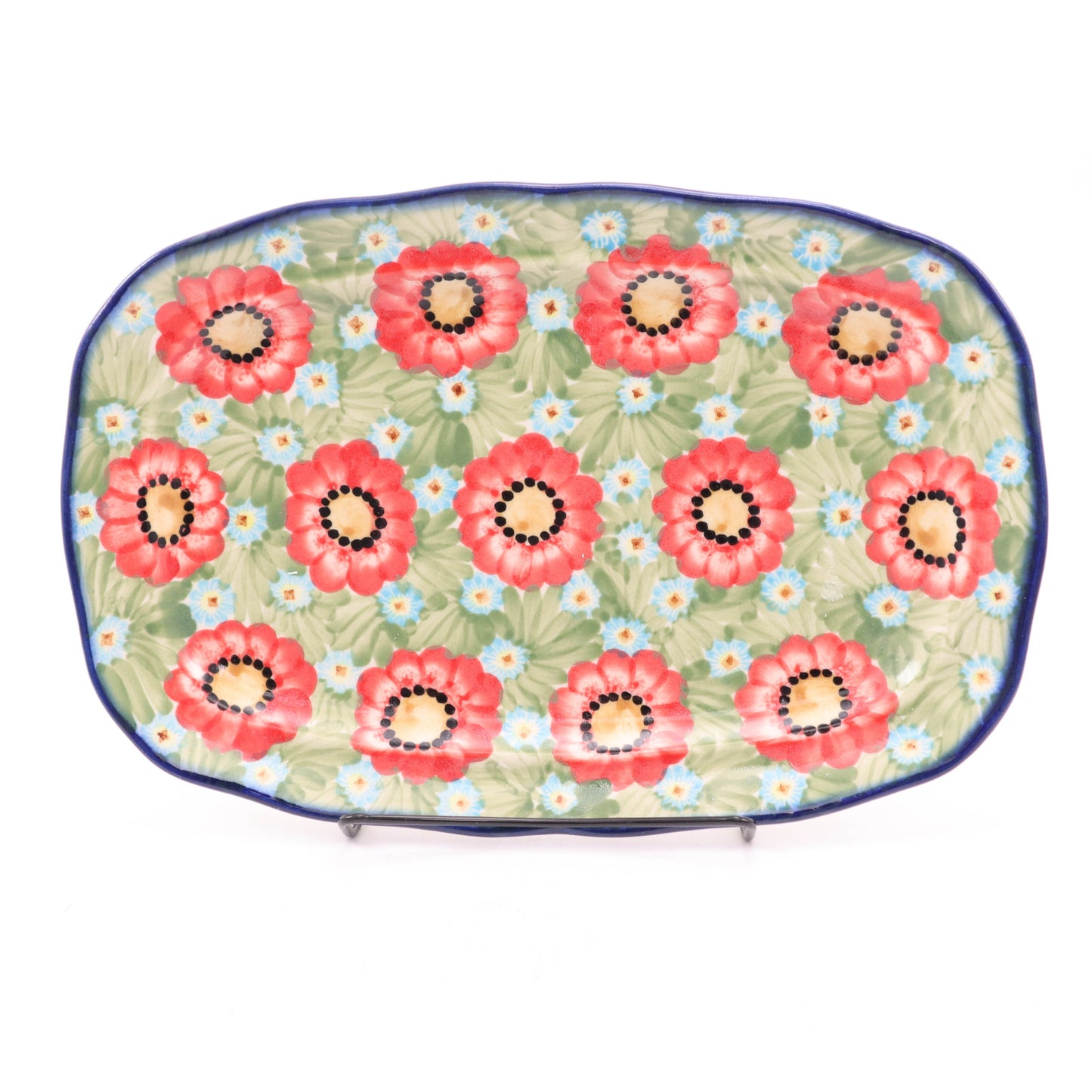 9"x13" Nostalgia Oval Dish. Pattern: Flower Power