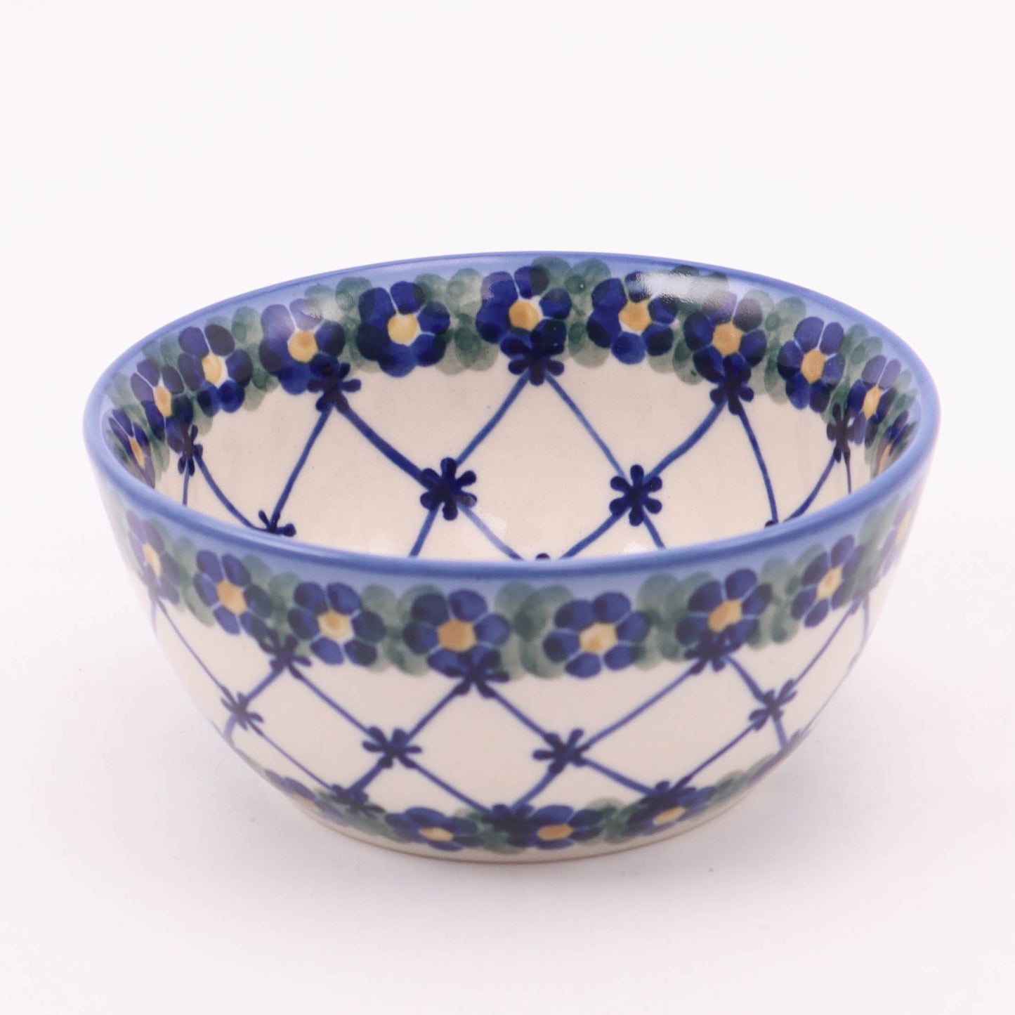 5" Bowl. Pattern: Cobalt Lattice