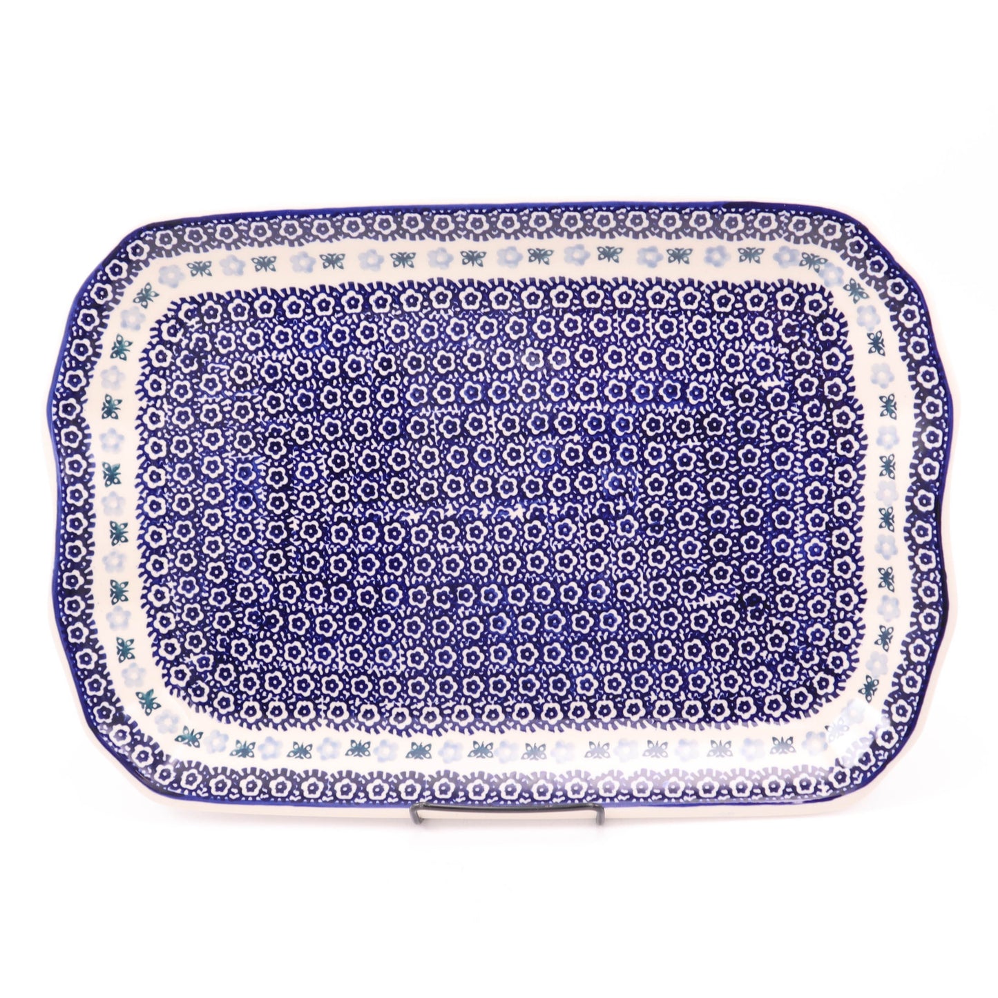 17"x12" Serving Platter. Pattern: Tiny Butterflies