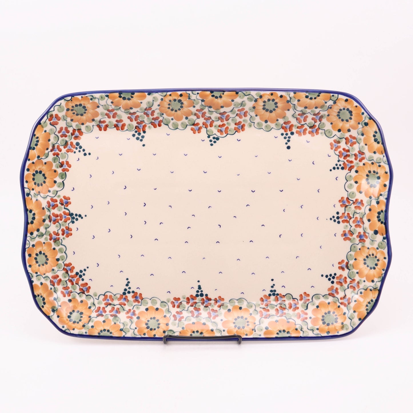 17"x12" Serving Platter. Pattern: Fireside Chat