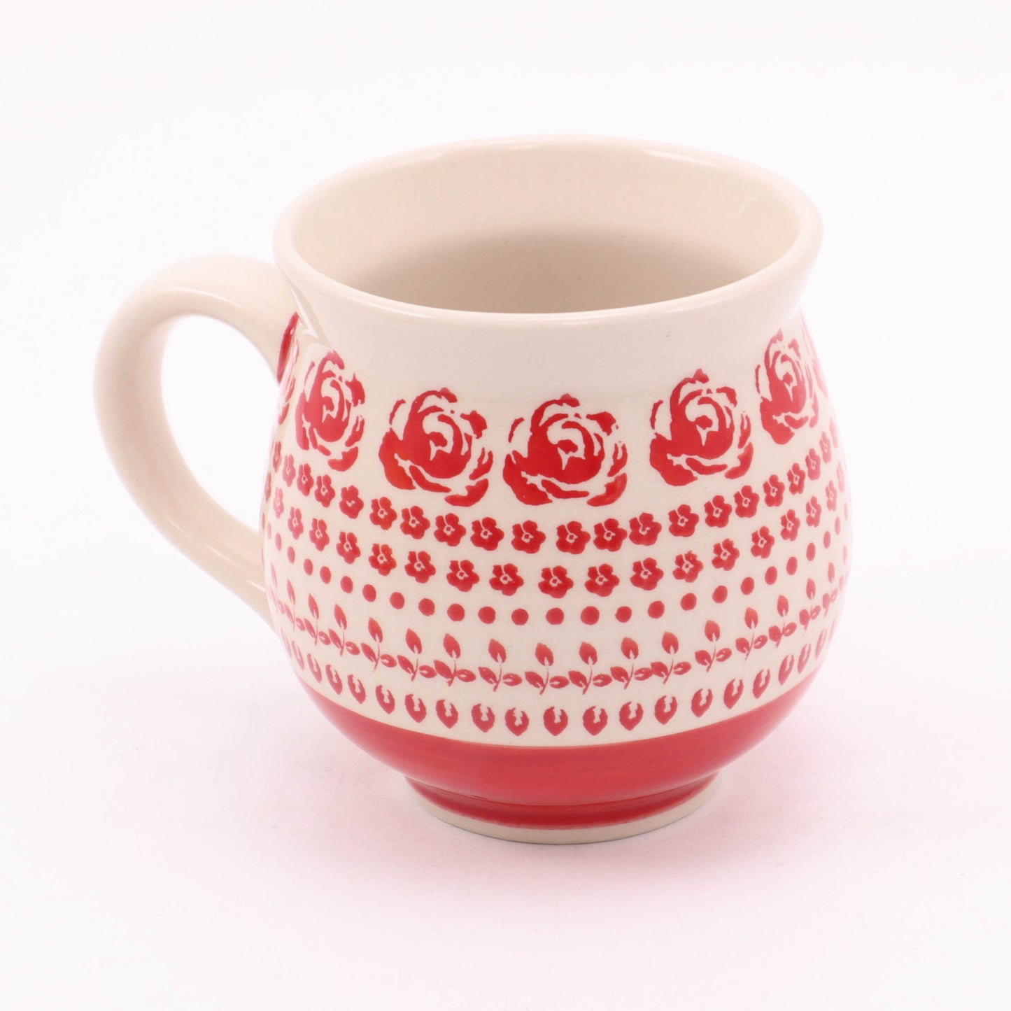 16oz Belly Mug. Pattern: Romance