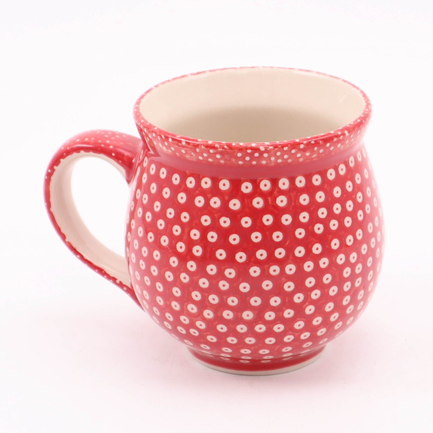 16oz Belly Mug. Pattern: Ruby