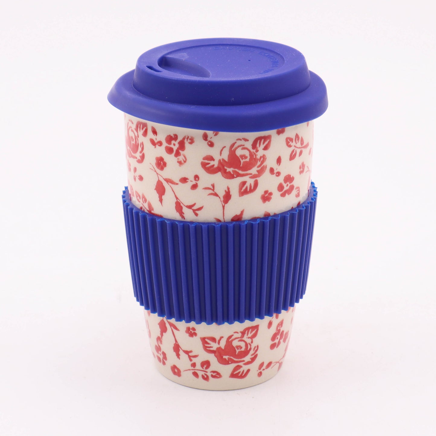 12oz Travel Mug. Pattern: Rose Garden