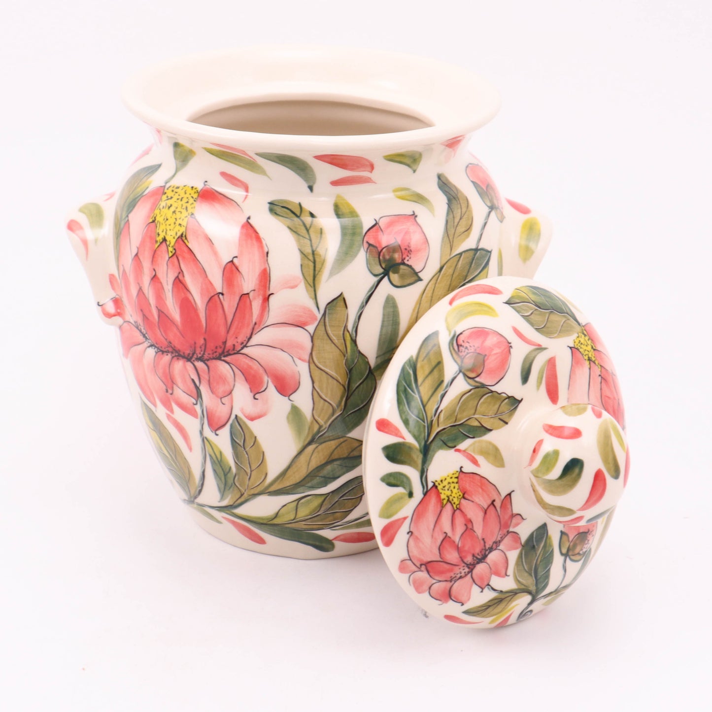1.5L Large Container with Lid. Pattern: A47