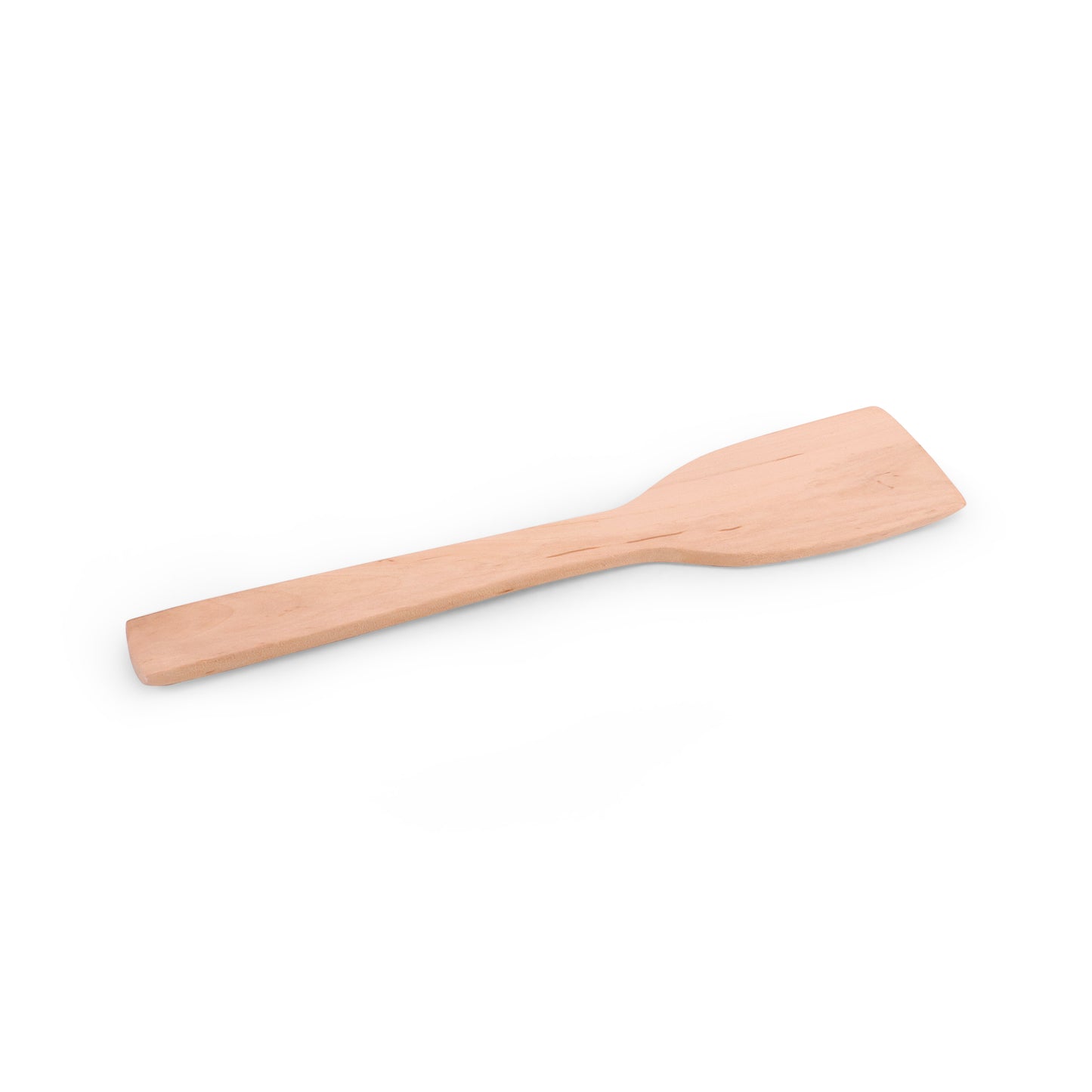 Hand-Carved Wooden Flat Spoon. Pattern: Medium Shovel