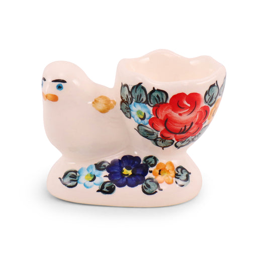 3.5"x2.5" Chicken and Egg Cup. Pattern: Colorful