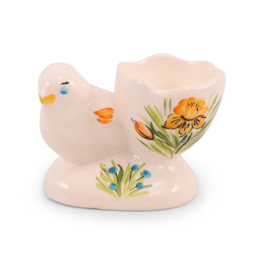 3.5"x2.5" Chicken and Egg Cup. Pattern: Daffodil