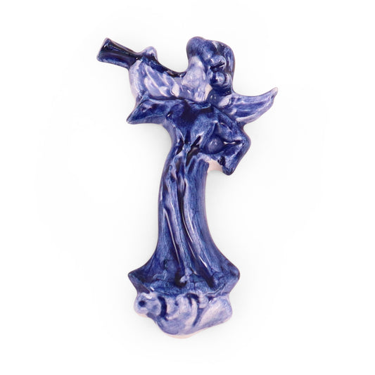2"x3.5" Angel Figurine. Pattern: Cobalt