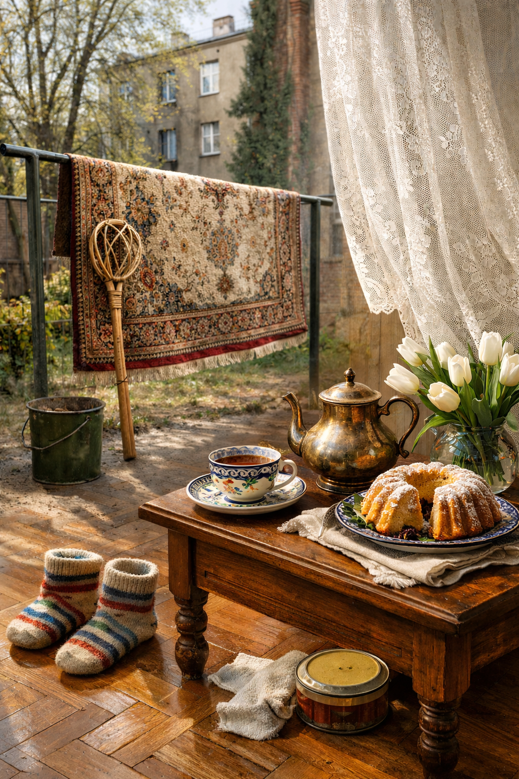 Spring Cleaning in a Polish Home.