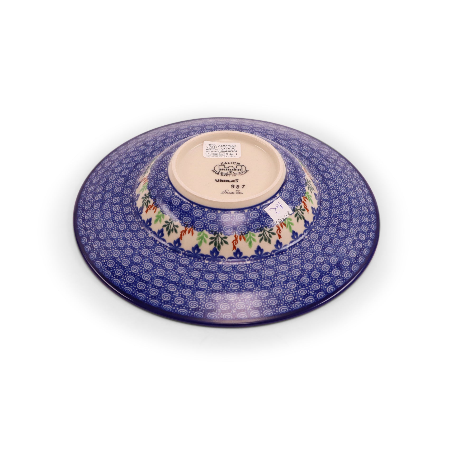 10" Pasta Bowl, Pattern: Hibiscus