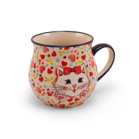 18oz Belly Mug LE. Pattern: Hi Kitty