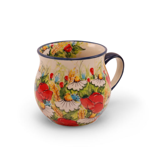 18oz Belly Mug. Pattern: Lato