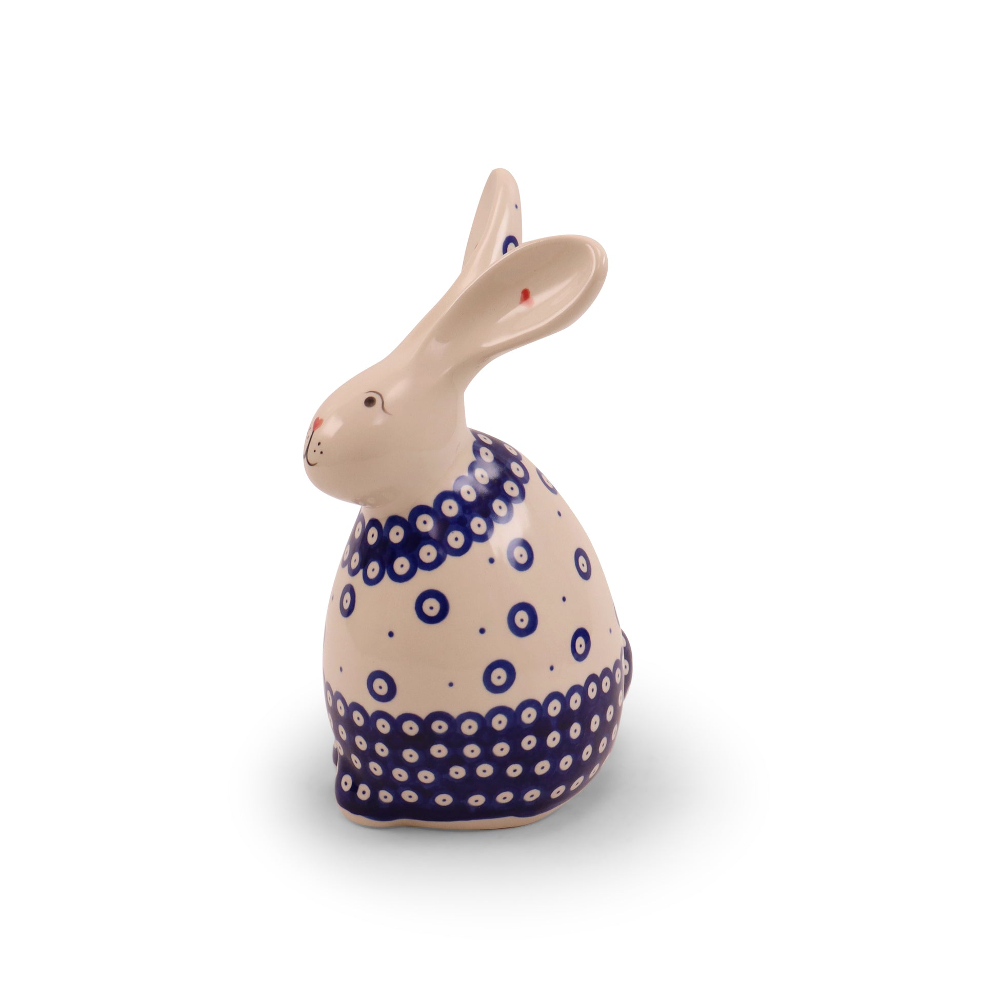 9" Bunny Figurine. Pattern: Owl Eye