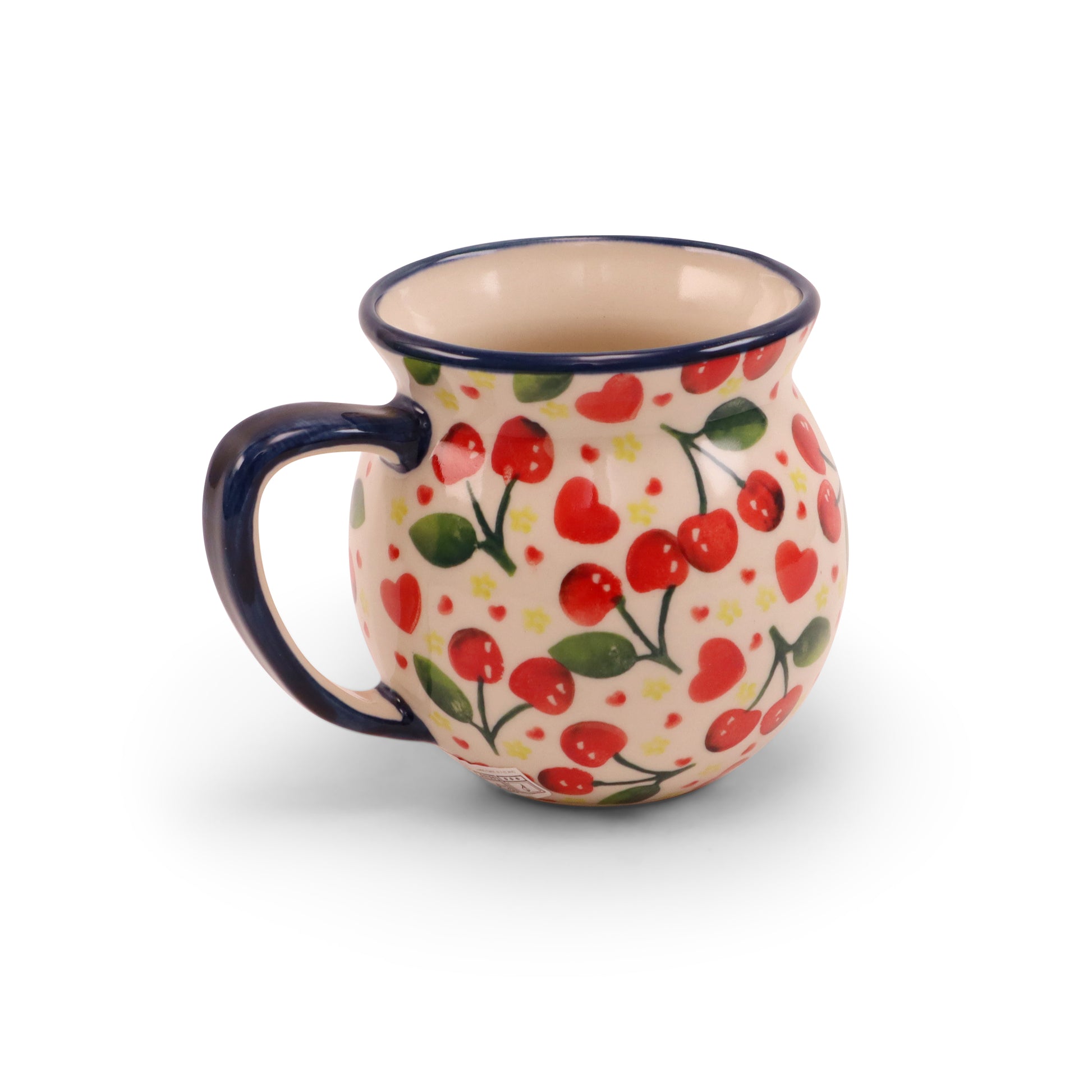 18oz Belly Mug. Pattern: Mon Cheri