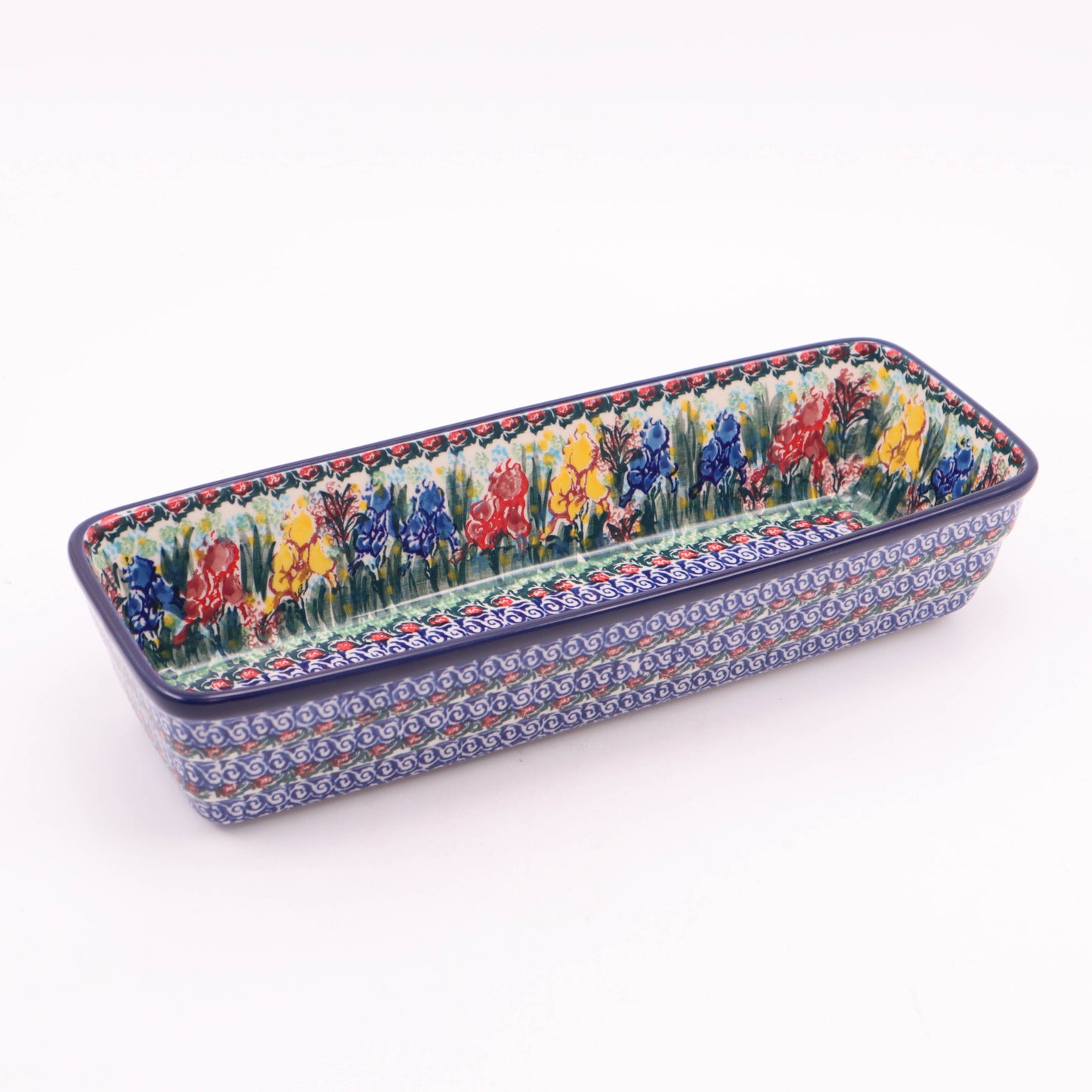 12"x4.5" Long Rectangular Baker. Pattern: Dreamscape