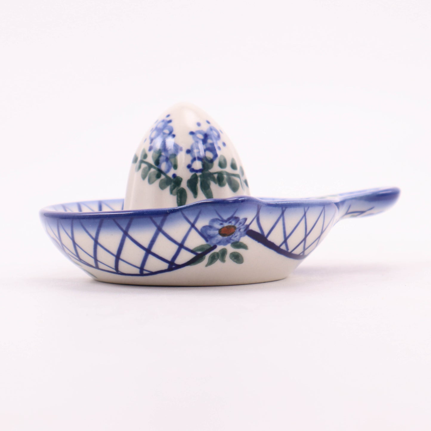 4.5" Lemon Squeezer. Pattern: Cobalt Lattice
