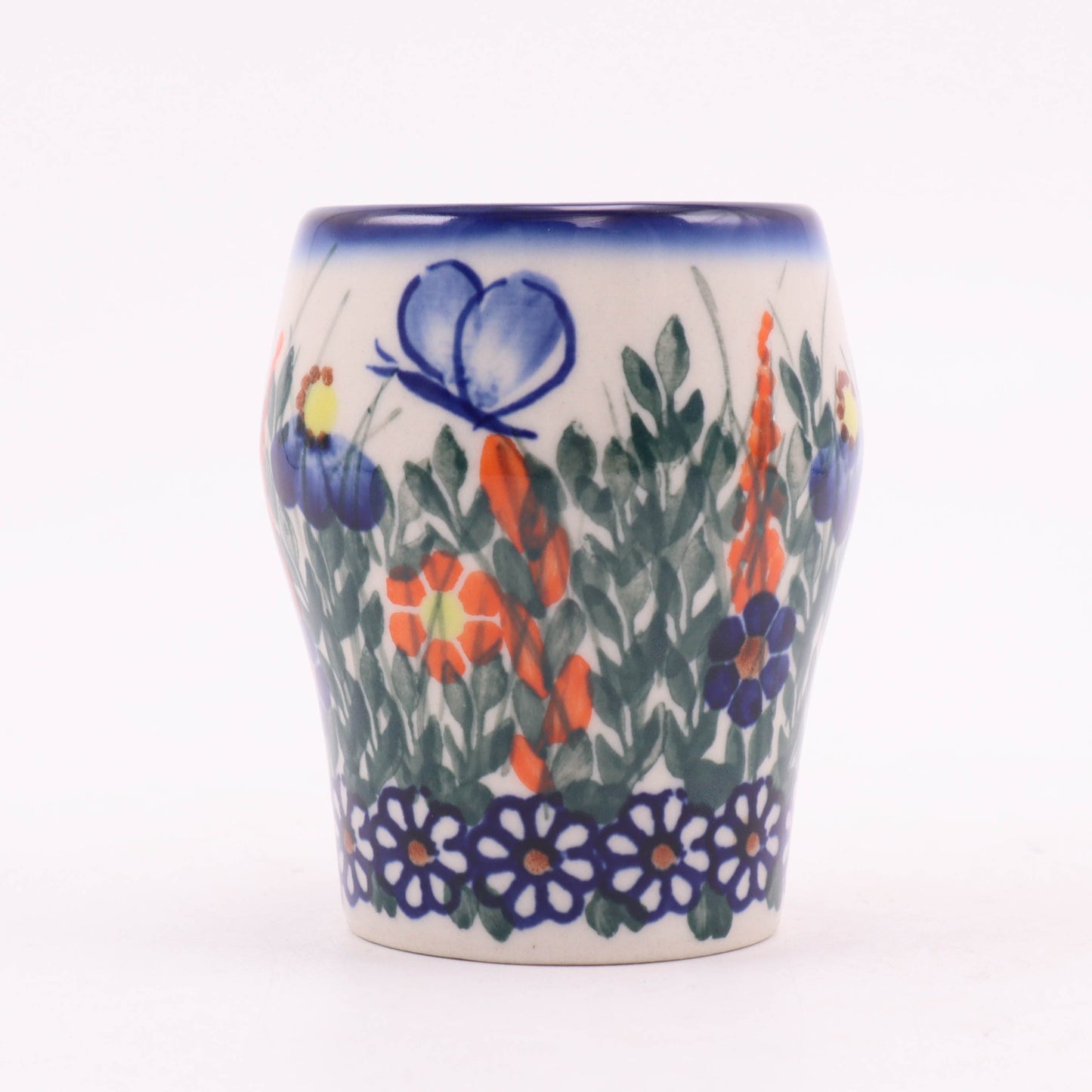 6oz Wine Mug. Pattern: Butterfly Dawn