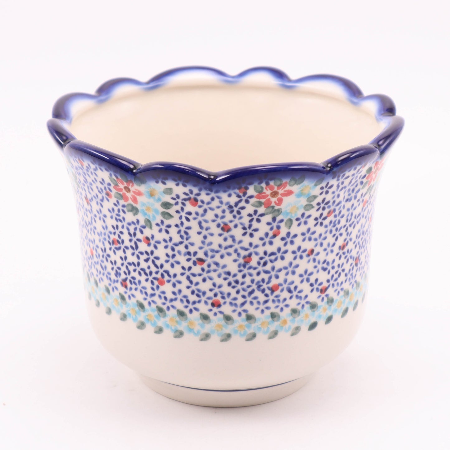 7"x5.5" Tulip Flower Pot. Pattern: Dainty Petals