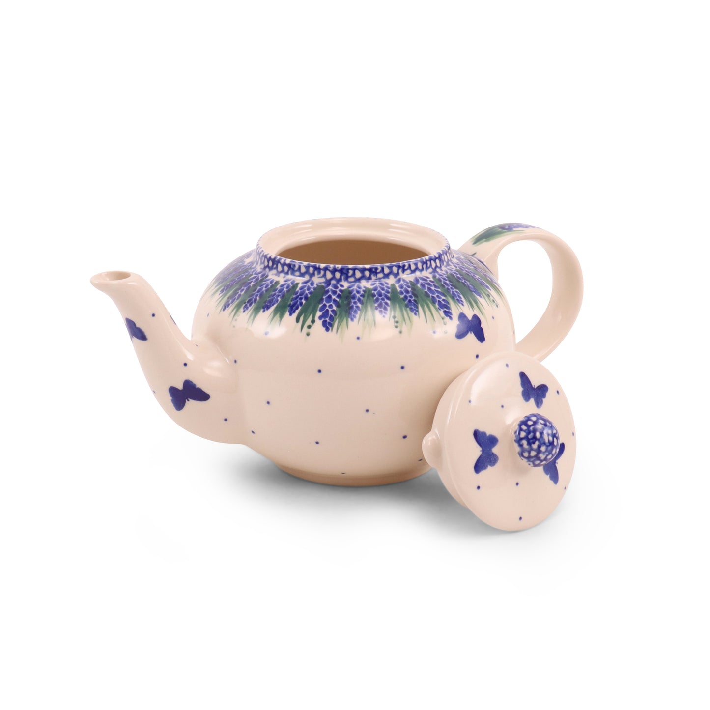 30oz Teapot. Pattern: Blue Butterfly