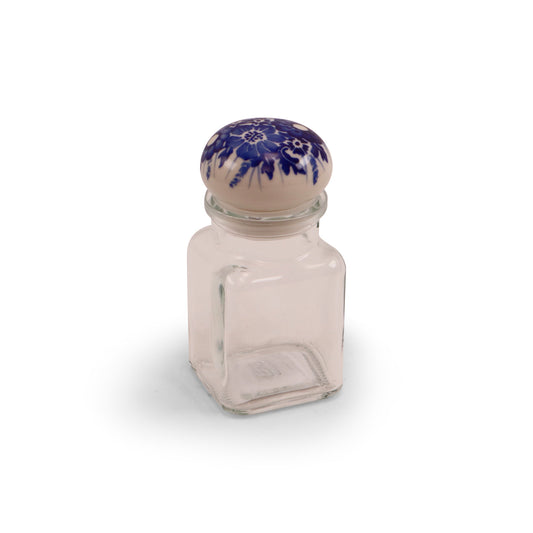 2"x5" Spice Jar with Lid.Pattern: Bright Bouquet