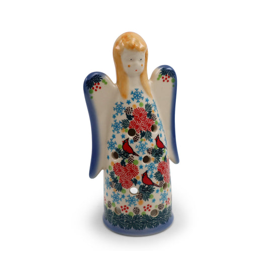 4"x8" Angel Luminary.Pattern: Winter Cardinal