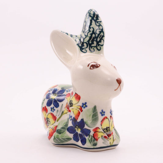 5"x7.5" Bunny Figurine.Pattern: Botanical Garden