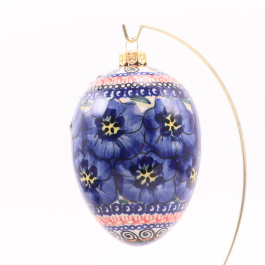 3"x4.5" Egg Ornament .Pattern: Very Violet