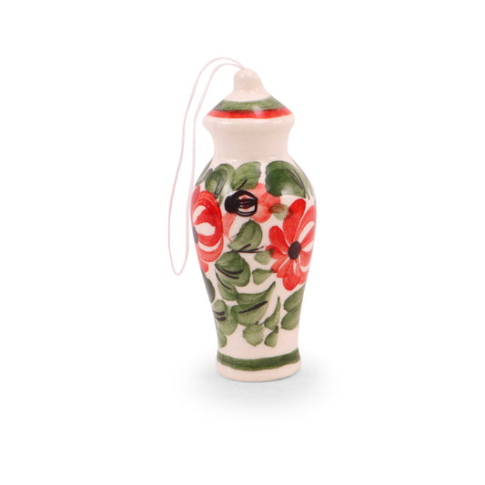 3" Vase Ornament. Pattern: Fall Flourish