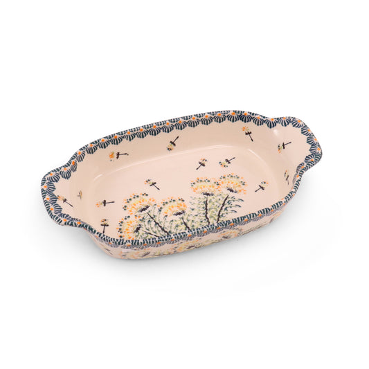 10"x5.5" Oval Serving Dish. Pattern: Best Wishes