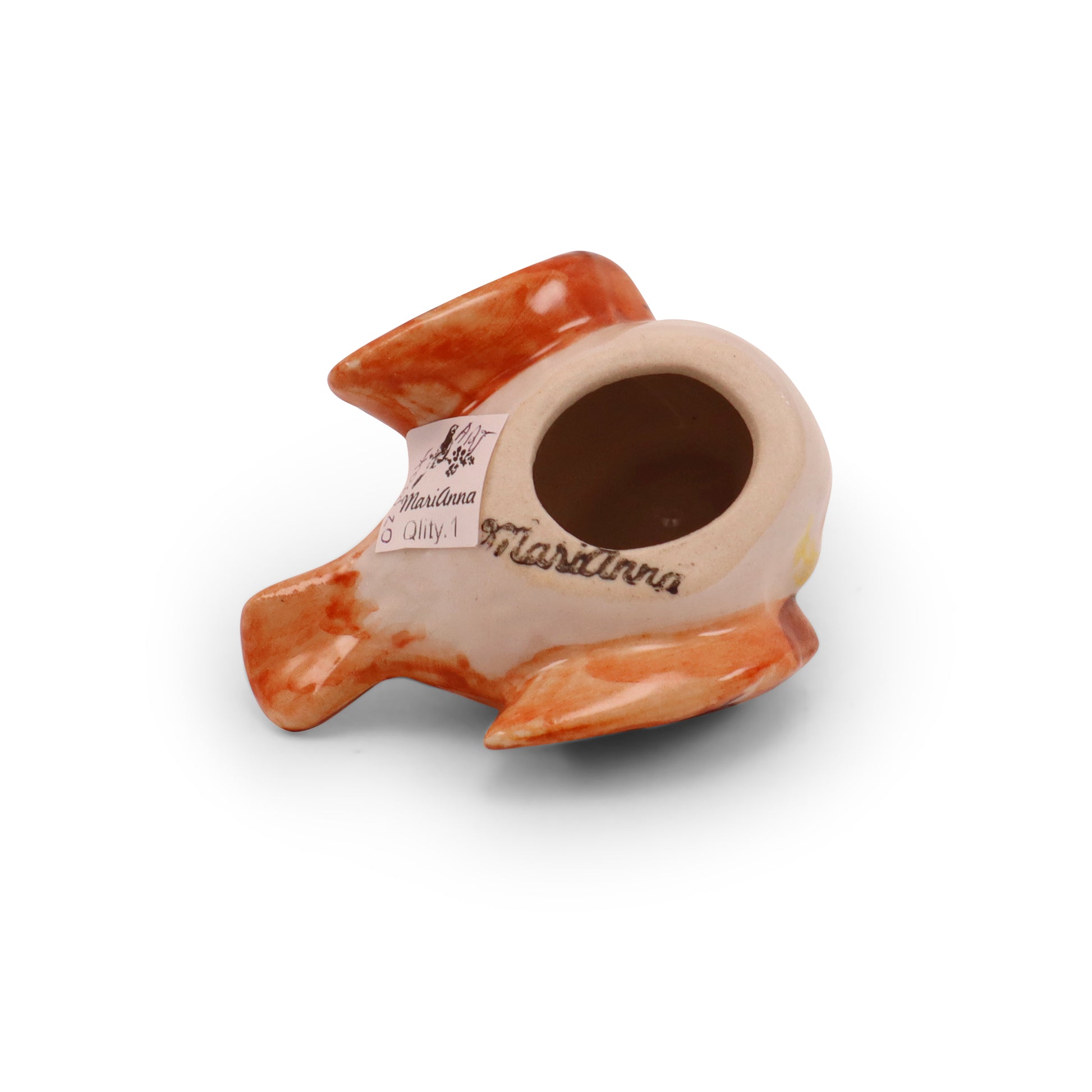 2.5"x2" Bird Figurine. Pattern: Finch