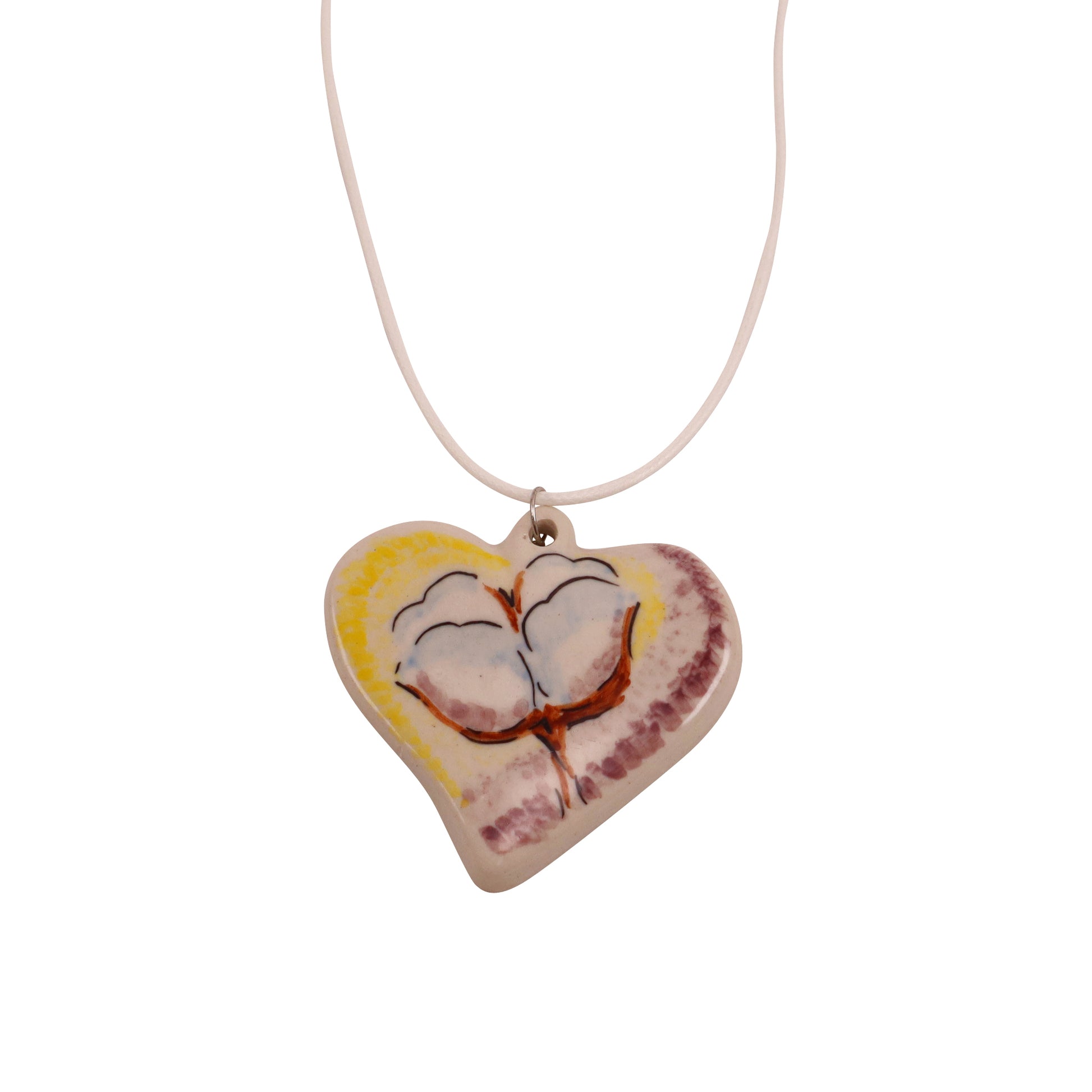 2"x2" Heart Necklace. Pattern: J
