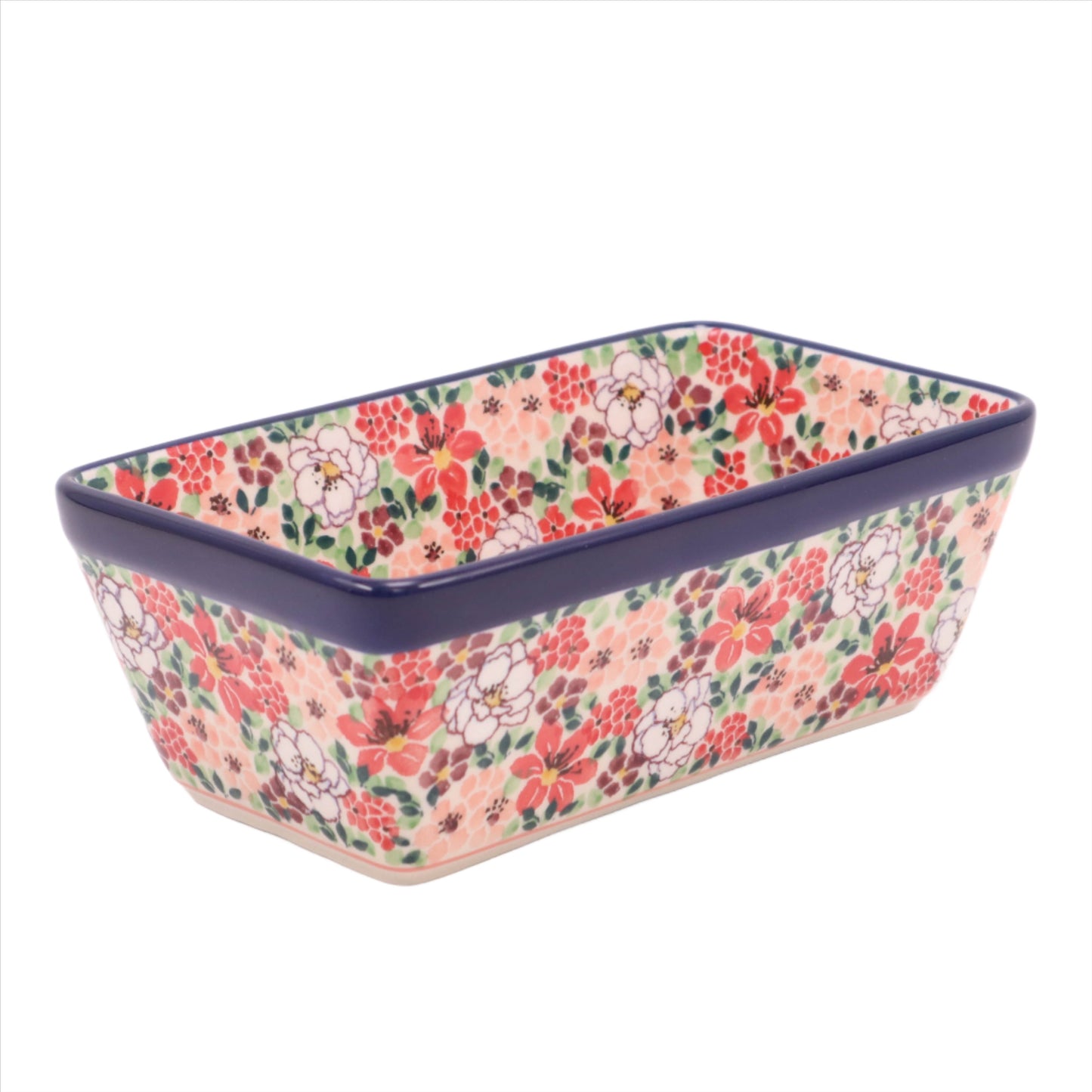 8"x5" Loaf Pan .Pattern: Peach Bellini