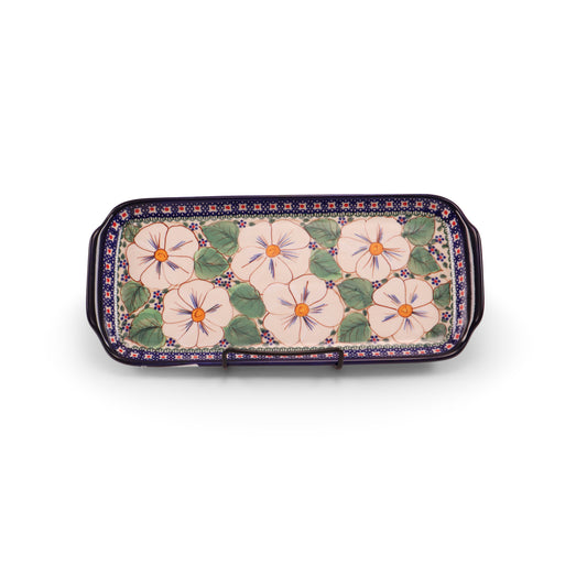 12"x5" Tray with Handles. Pattern: A9W