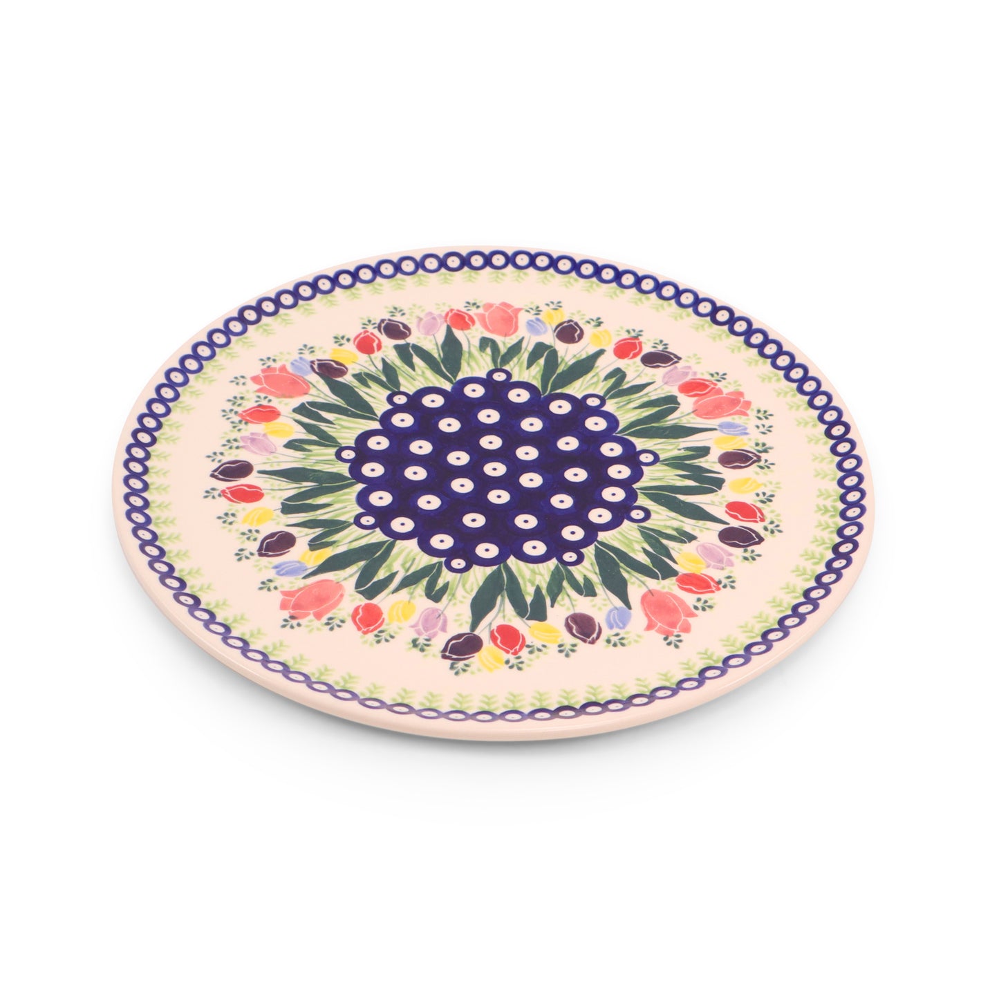 12" Pizza Plate. Pattern: Tulip Time