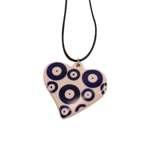 2"x2" Heart Necklace. Pattern: F